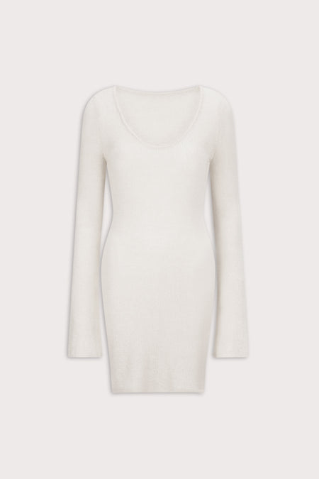 Multiway Beach Knit Mini Dress - Ivory