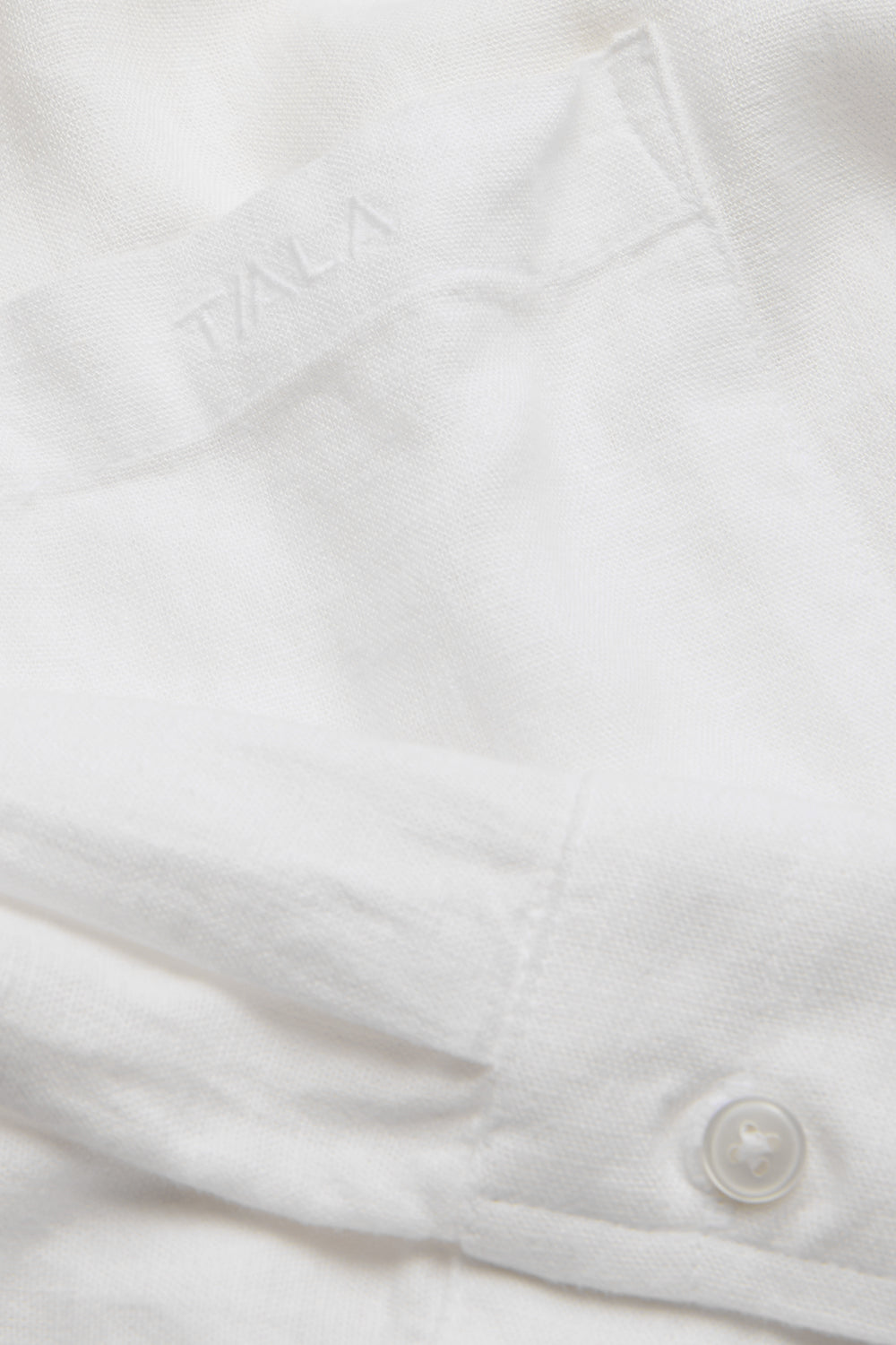 Soft Linen Long Sleeve Shirt - Ivory
