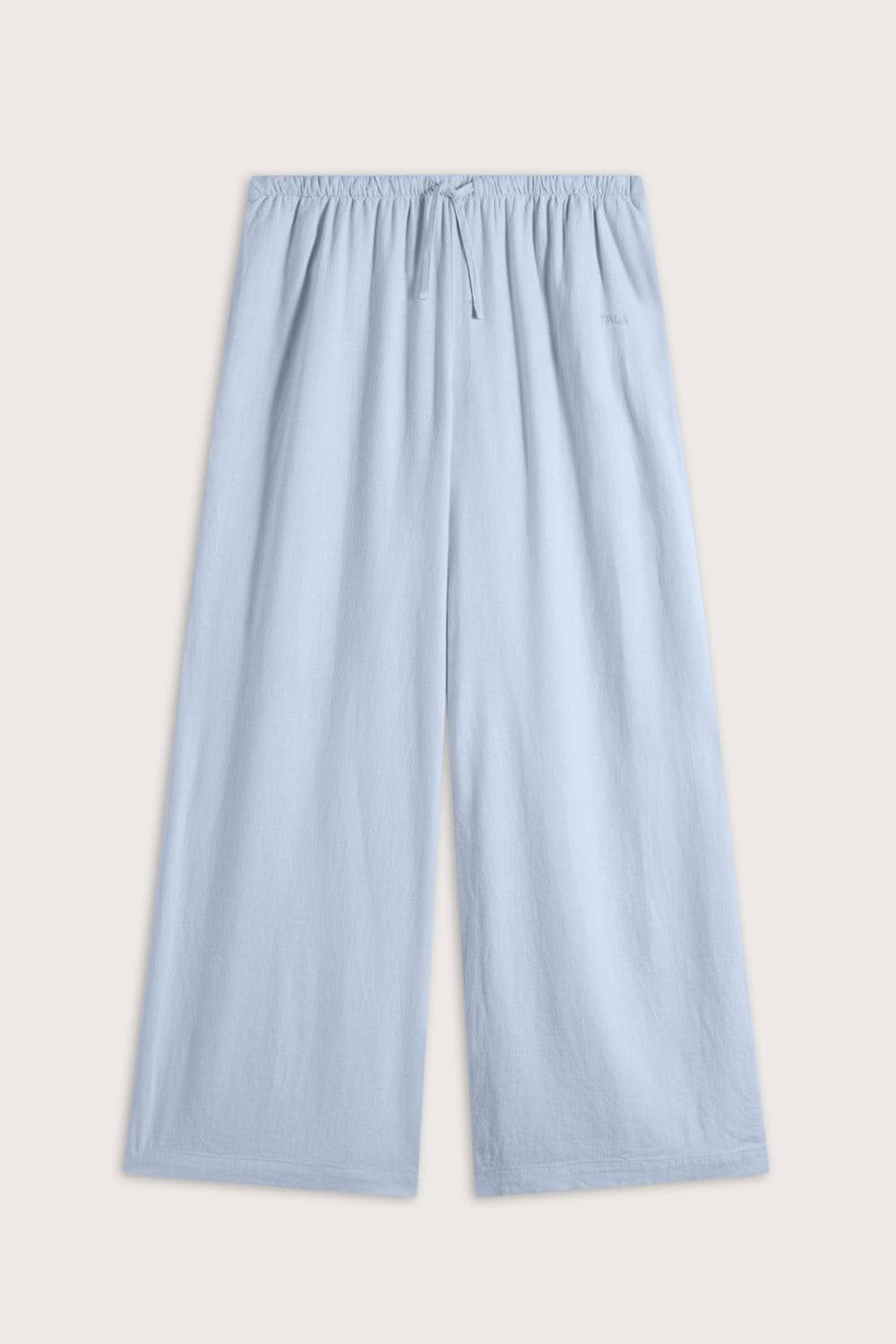 Soft Linen Drawstring Trouser - Baby Blue