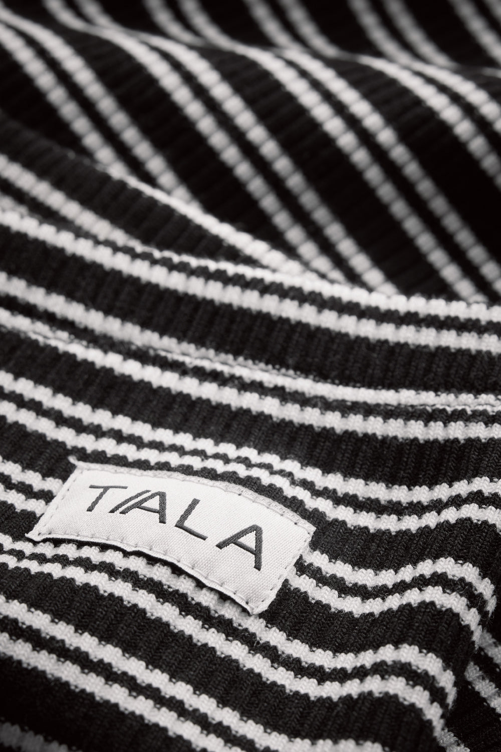 Stripe Knit Short - Black / White