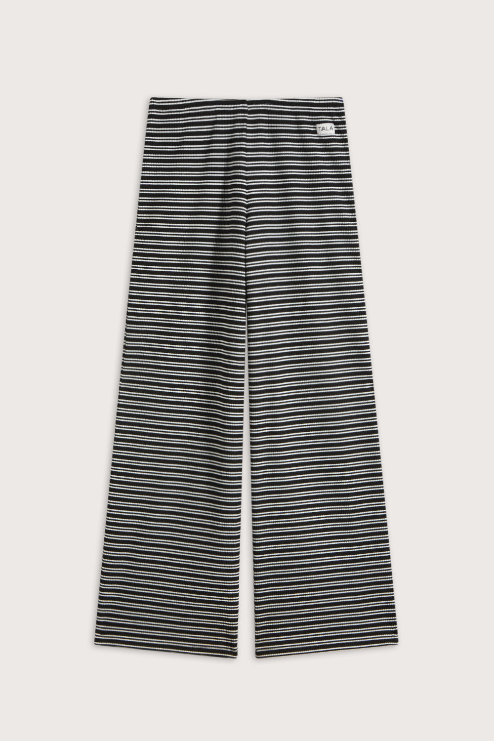 Stripe Knit Trouser - Black / White