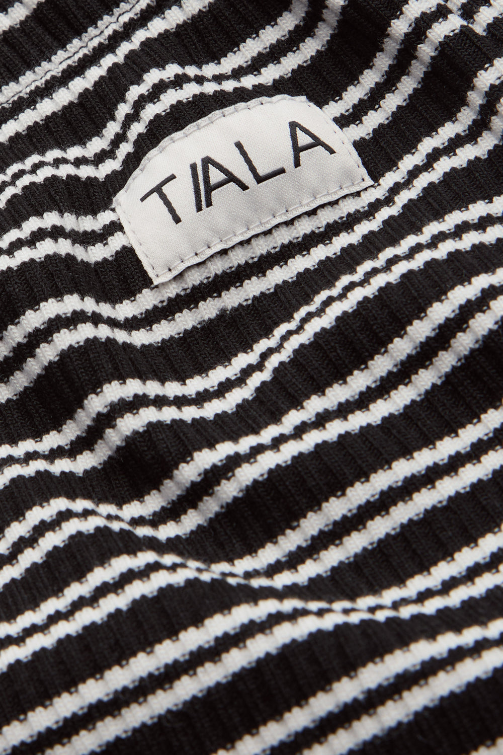 Stripe Knit Trouser - Black / White