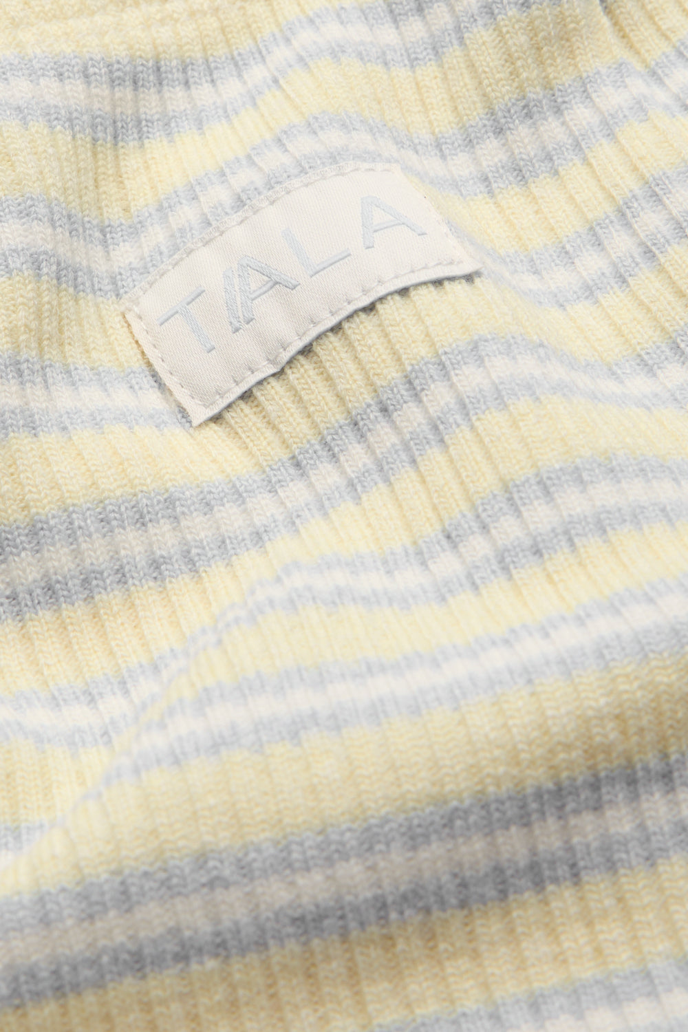 Stripe Knit Trouser - Lemon Yellow