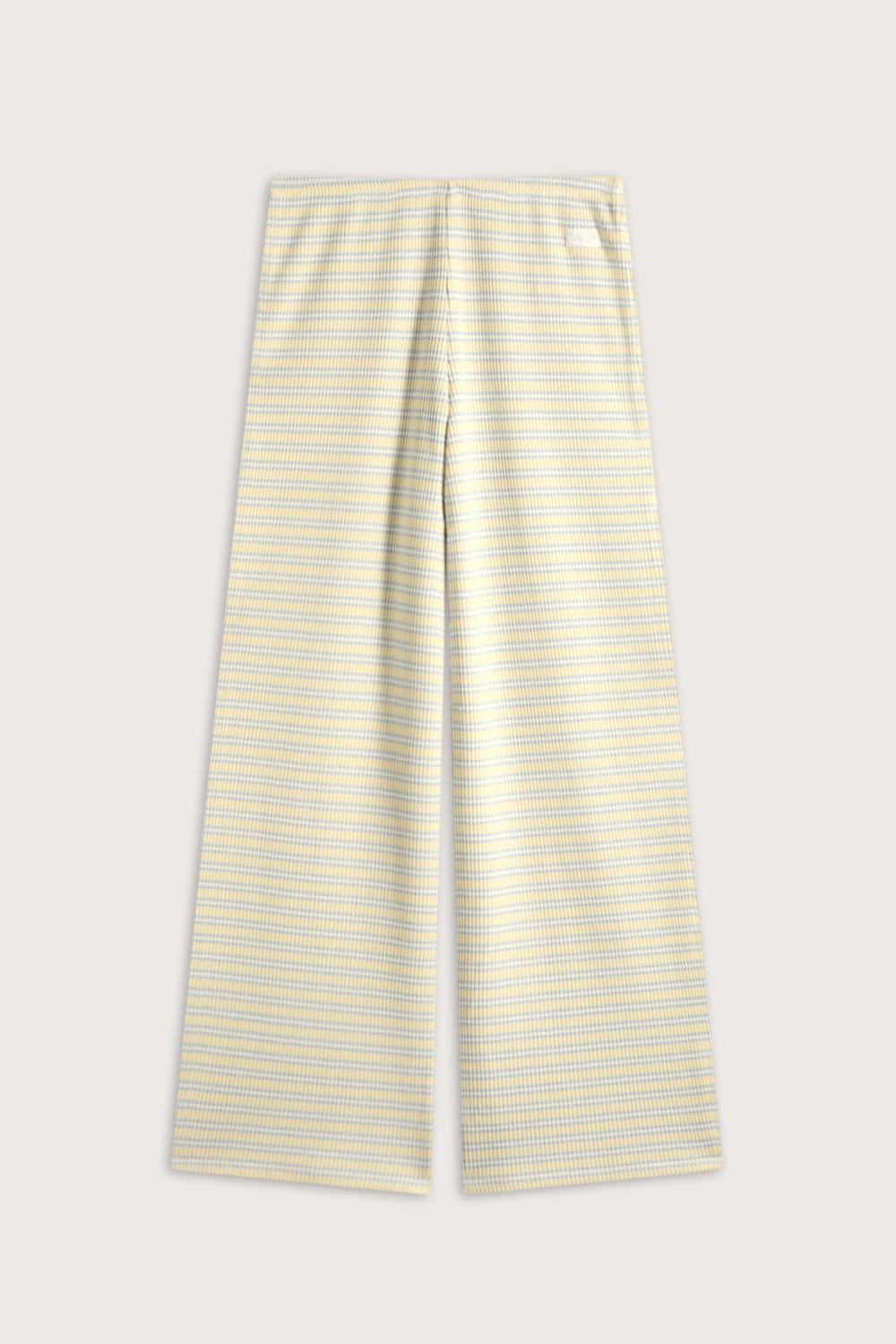 Stripe Knit Trouser - Lemon Yellow