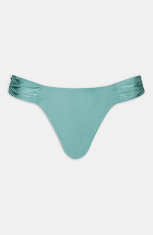 GATHERED BIKINI BOTTOM - TEAL