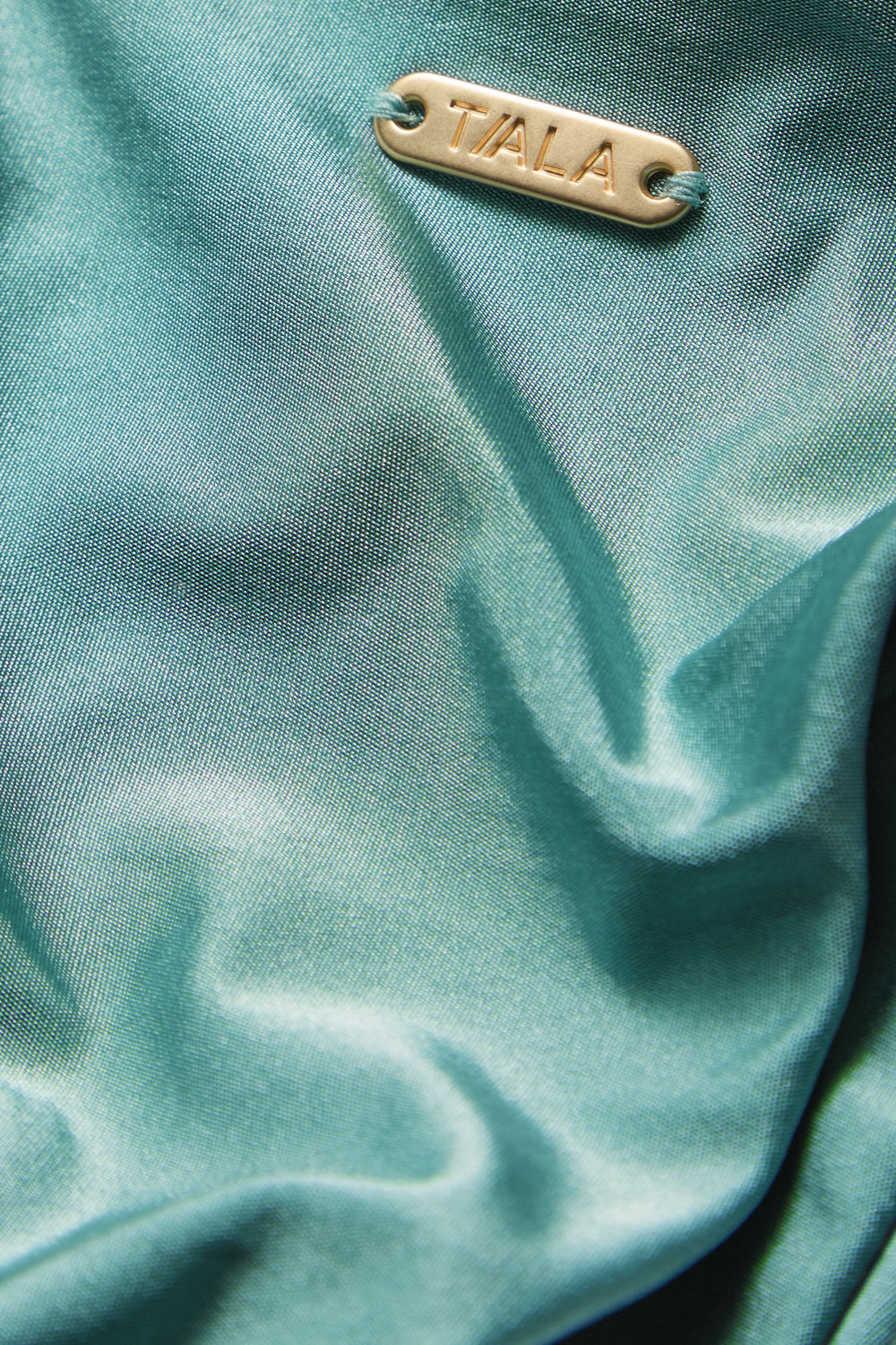 GATHERED BIKINI BOTTOM - TEAL