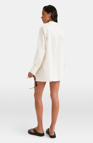 POPLIN SHIRT - COCONUT MILK