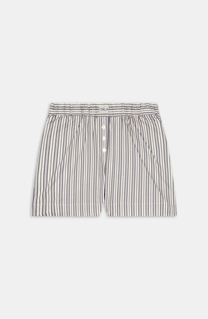 POPLIN SHORT - BLUE STRIPE