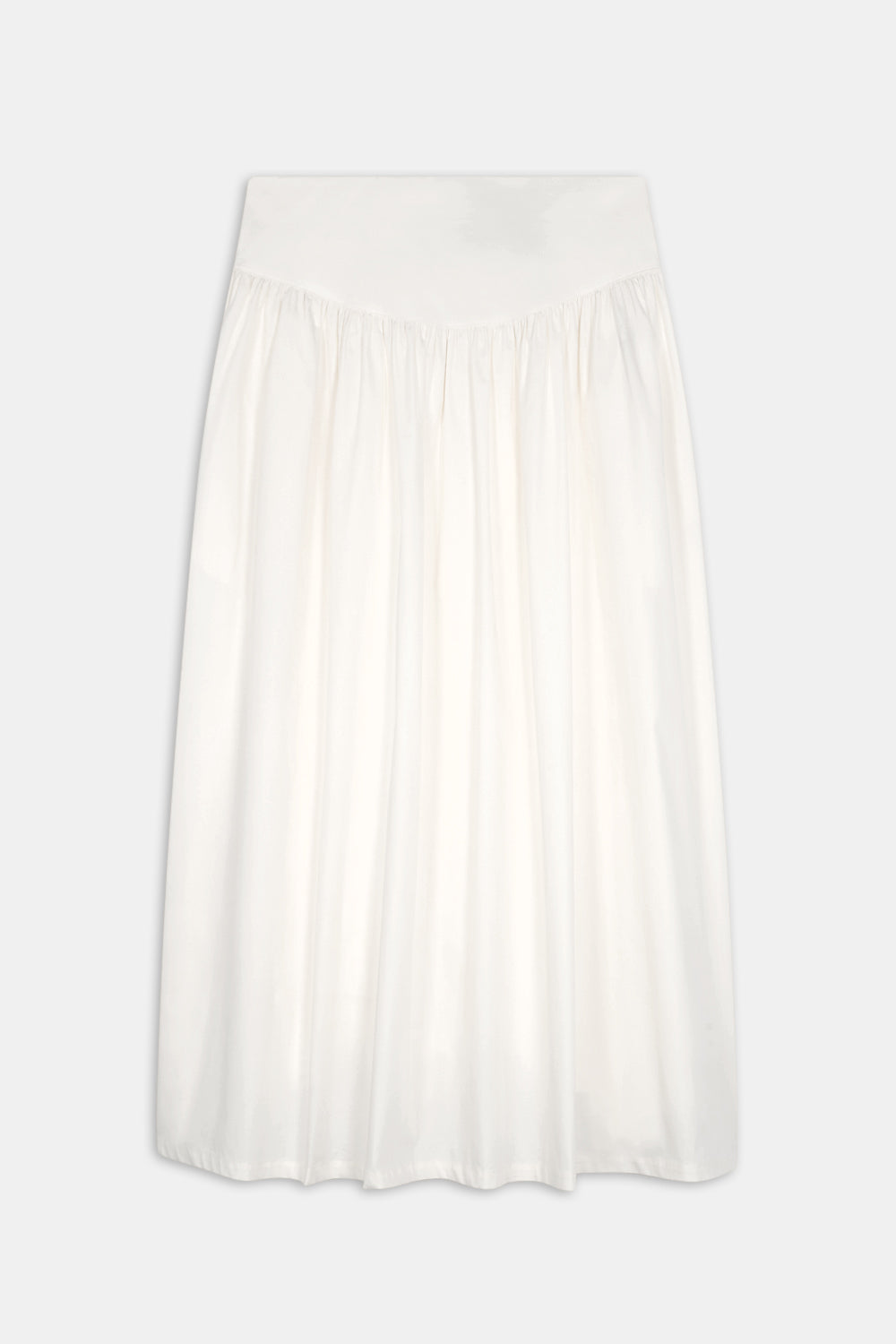 POPLIN MAXI SKIRT - COCONUT MILK