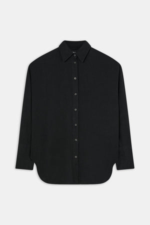 The Essential Linen Shirt - Shadow Black