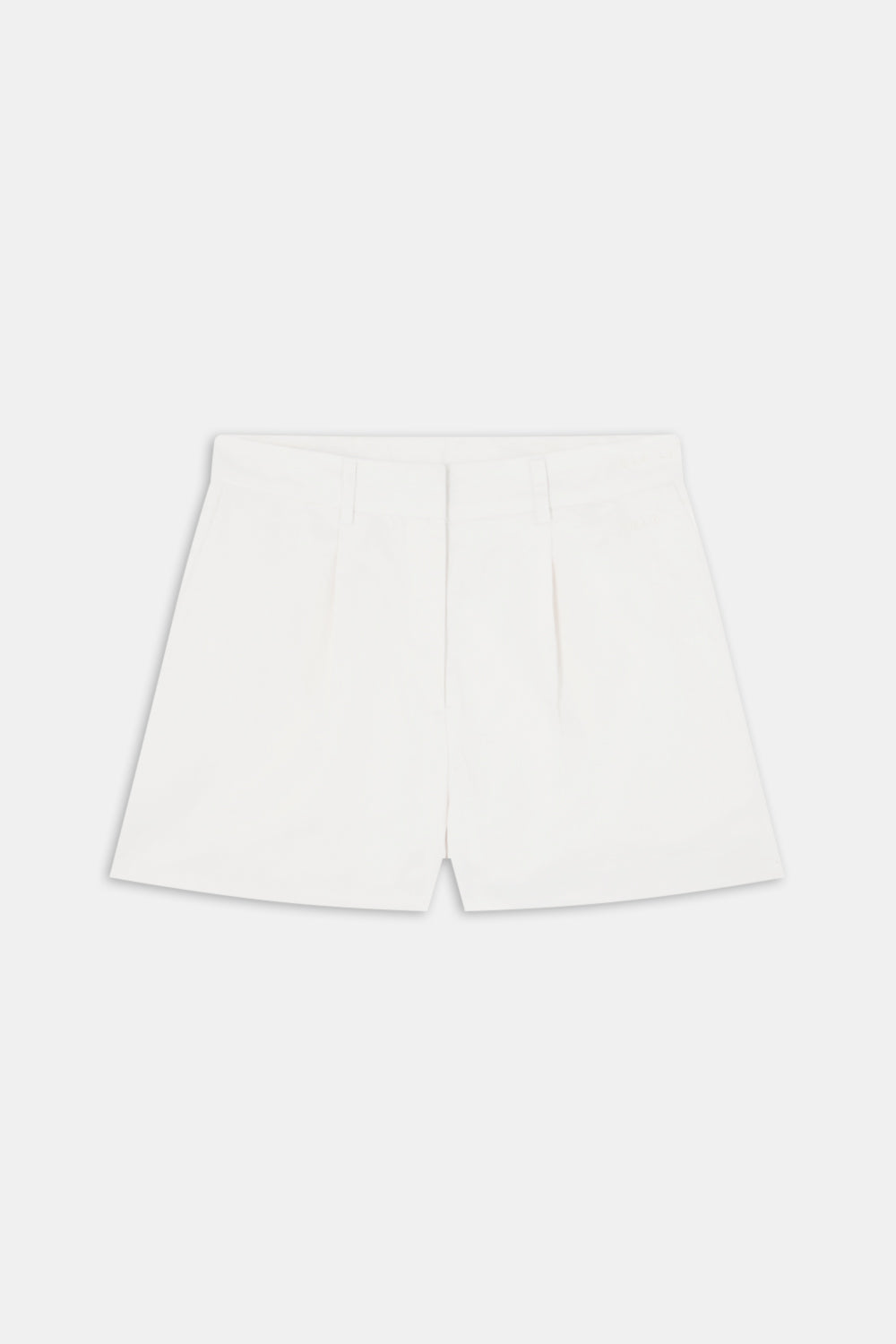 HEAVYWEIGHT LINEN TAILORED SHORTS - COCONUT MILK
