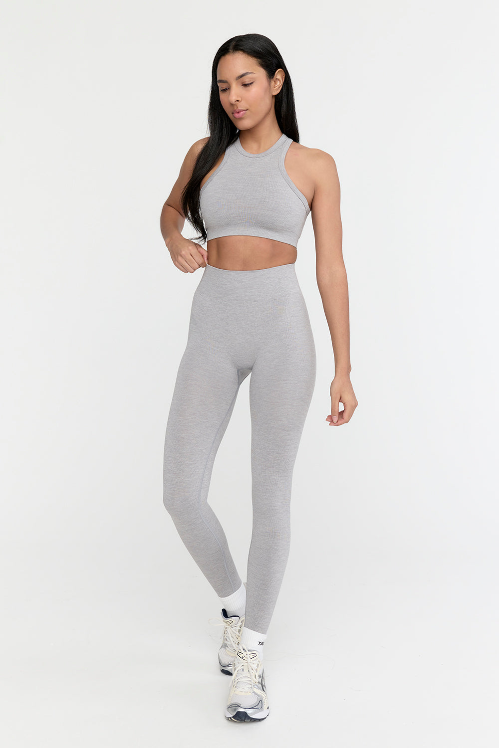 High-Waisted Seamless Rib Legging