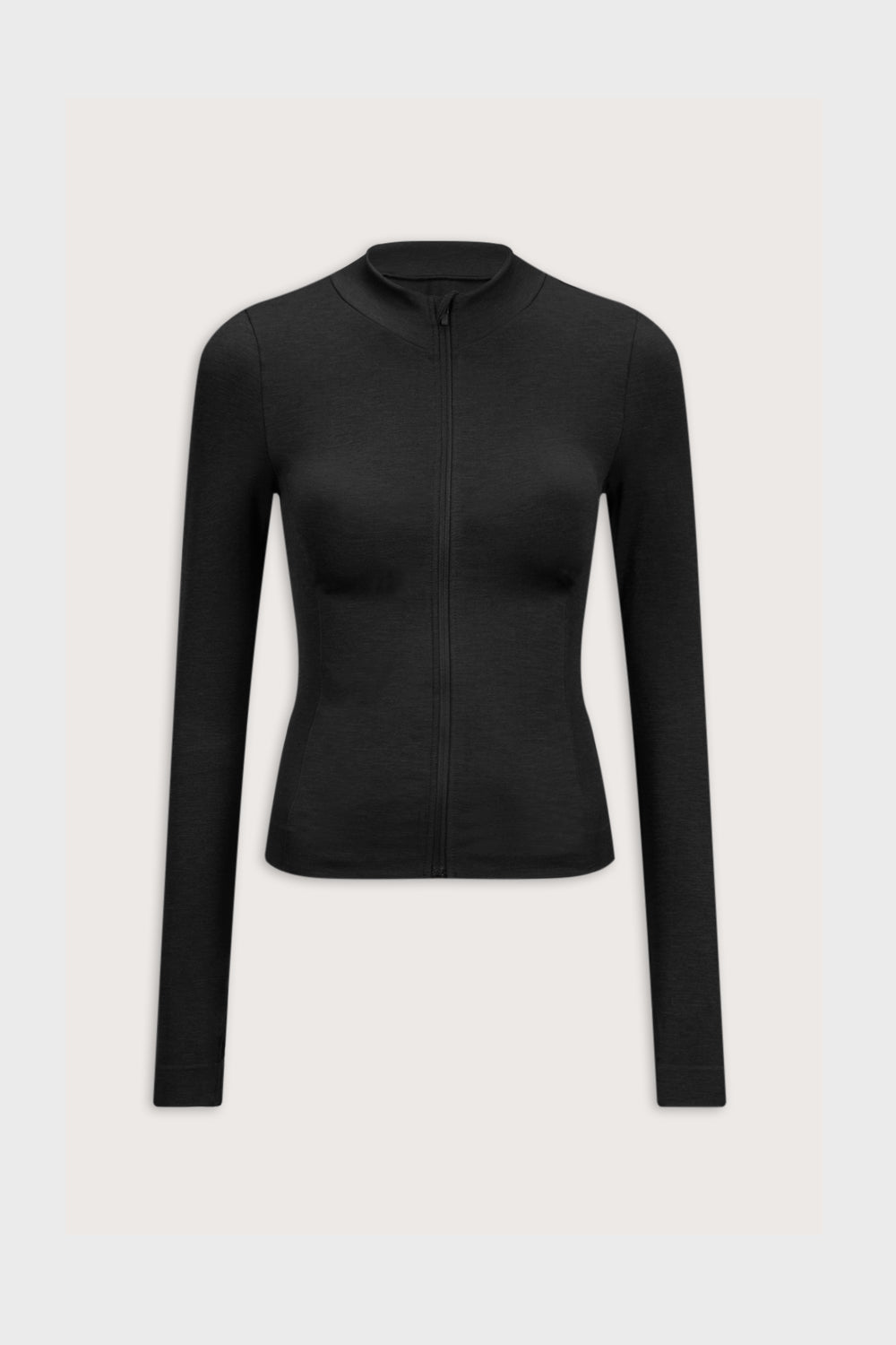 Sculpt Seamless Longline Jacket - Black Marl