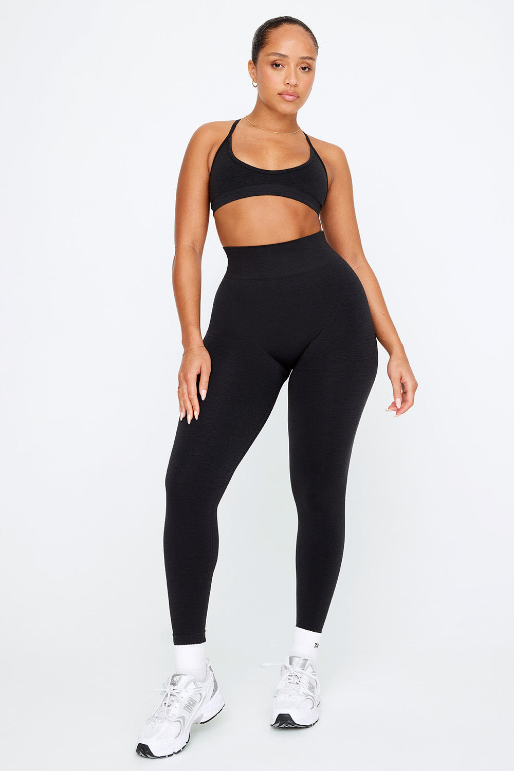 SCULPT SEAMLESS NO-SCRUNCH LEGGING - BLACK MARL – TALA