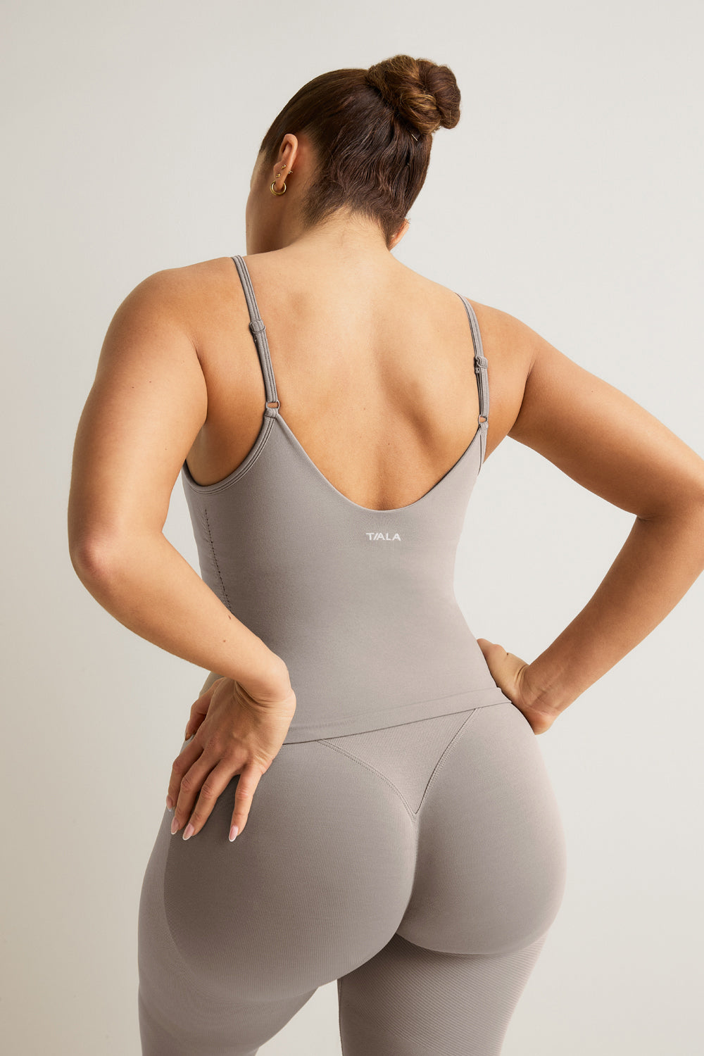 Sculpt Seamless Ruched Vest - Pebble