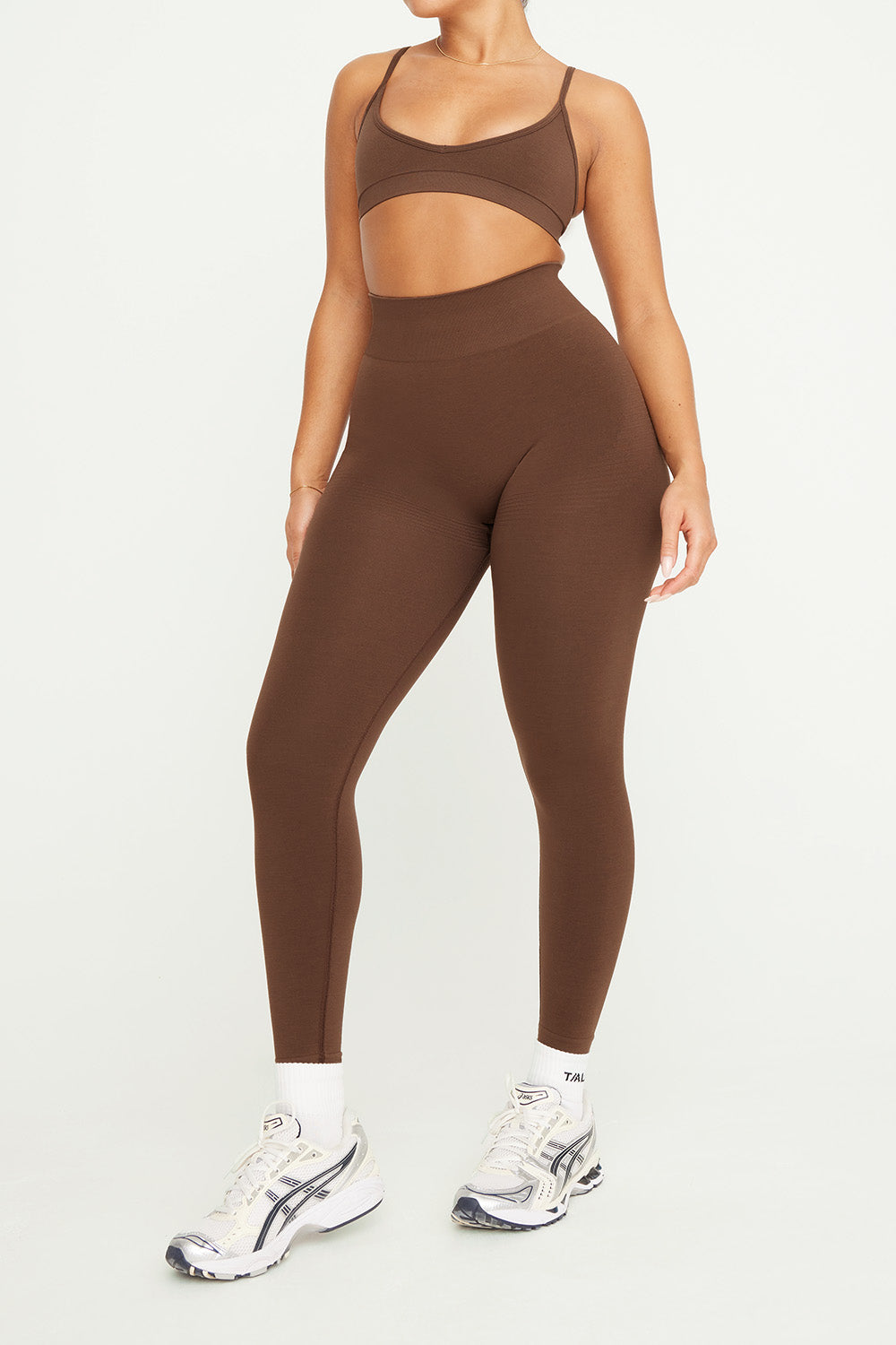 SCULPT SEAMLESS SCRUNCH LEGGING - COFFEE MARL – TALA