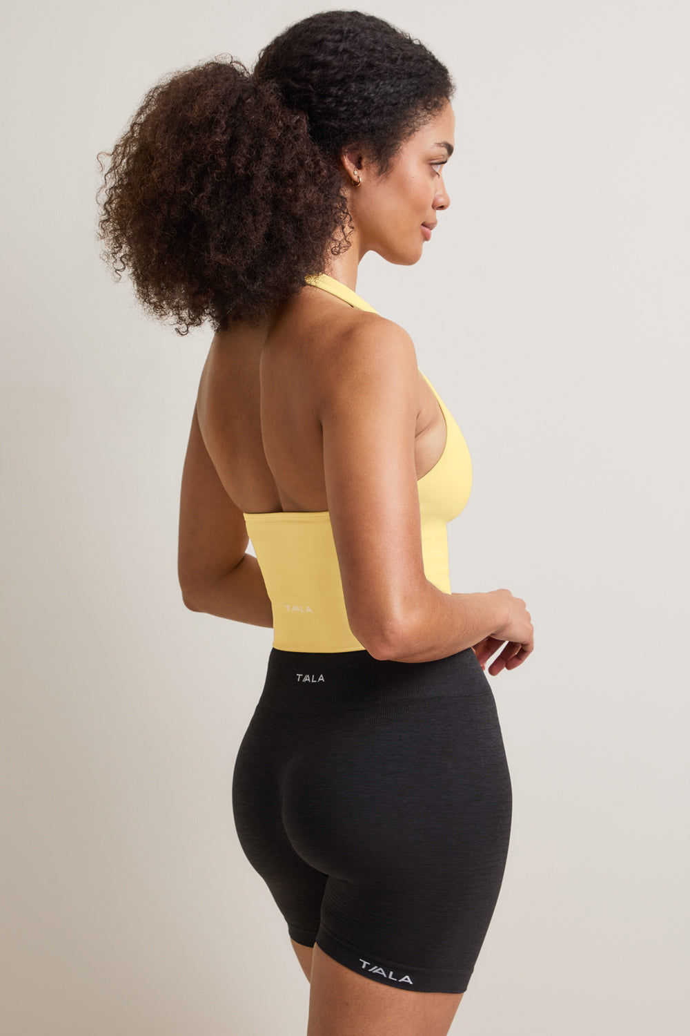 Sculpt Seamless Halter Tank - Butter Yellow