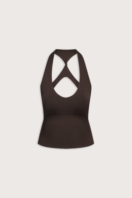 Sculpt Seamless Twist Back Vest - Americano