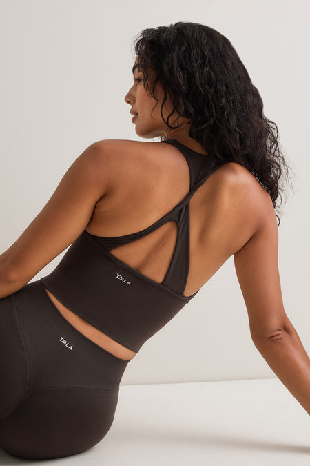 Sculpt Seamless Twist Back Vest - Americano