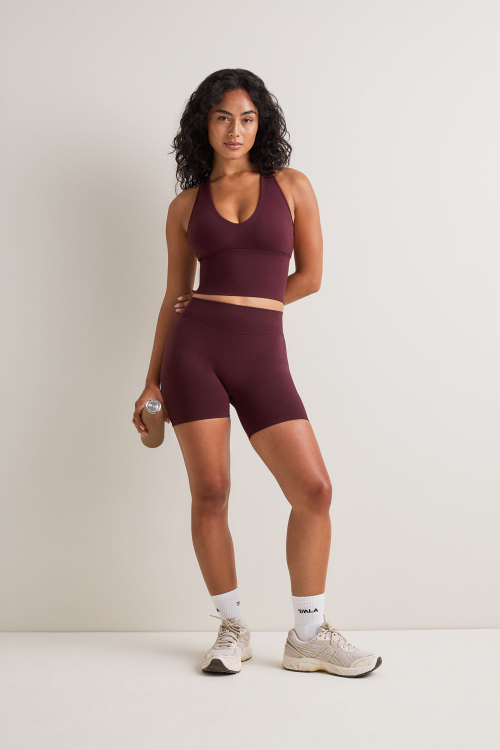 Sculpt Seamless Twist Back Vest - Deep Cherry