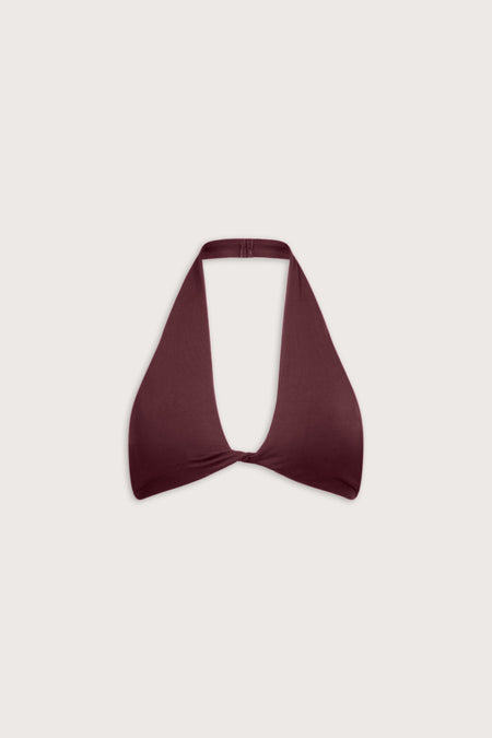 Sculpt Seamless Twist Front Bra - Deep Cherry