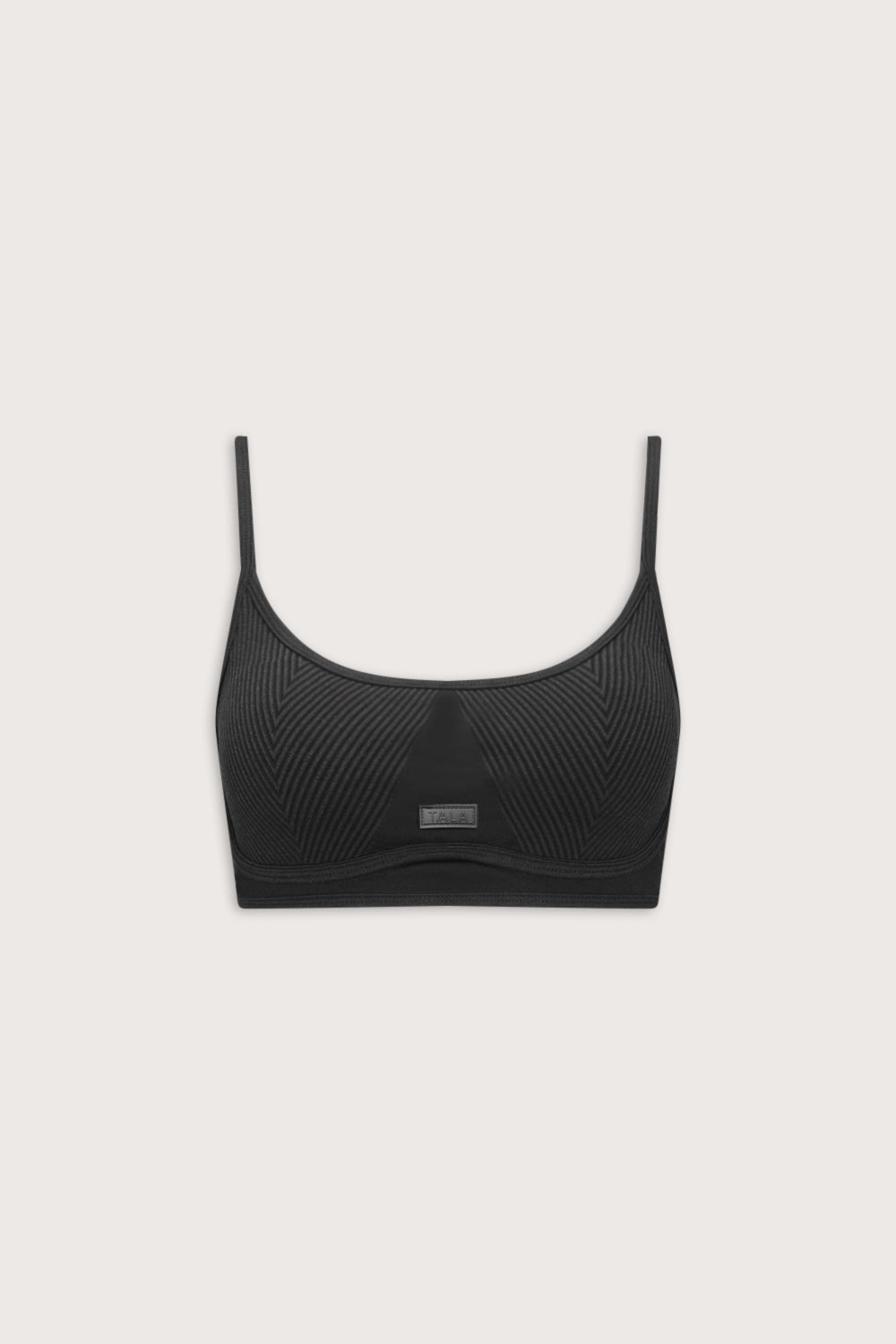 Seamless Rib Bra - Vintage Black