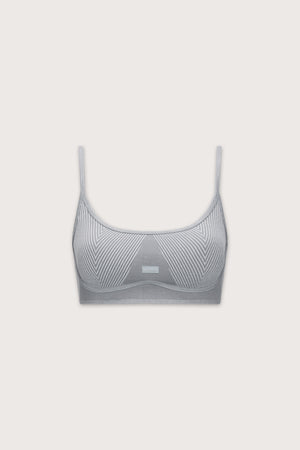 Seamless Rib Bra - Vintage Grey