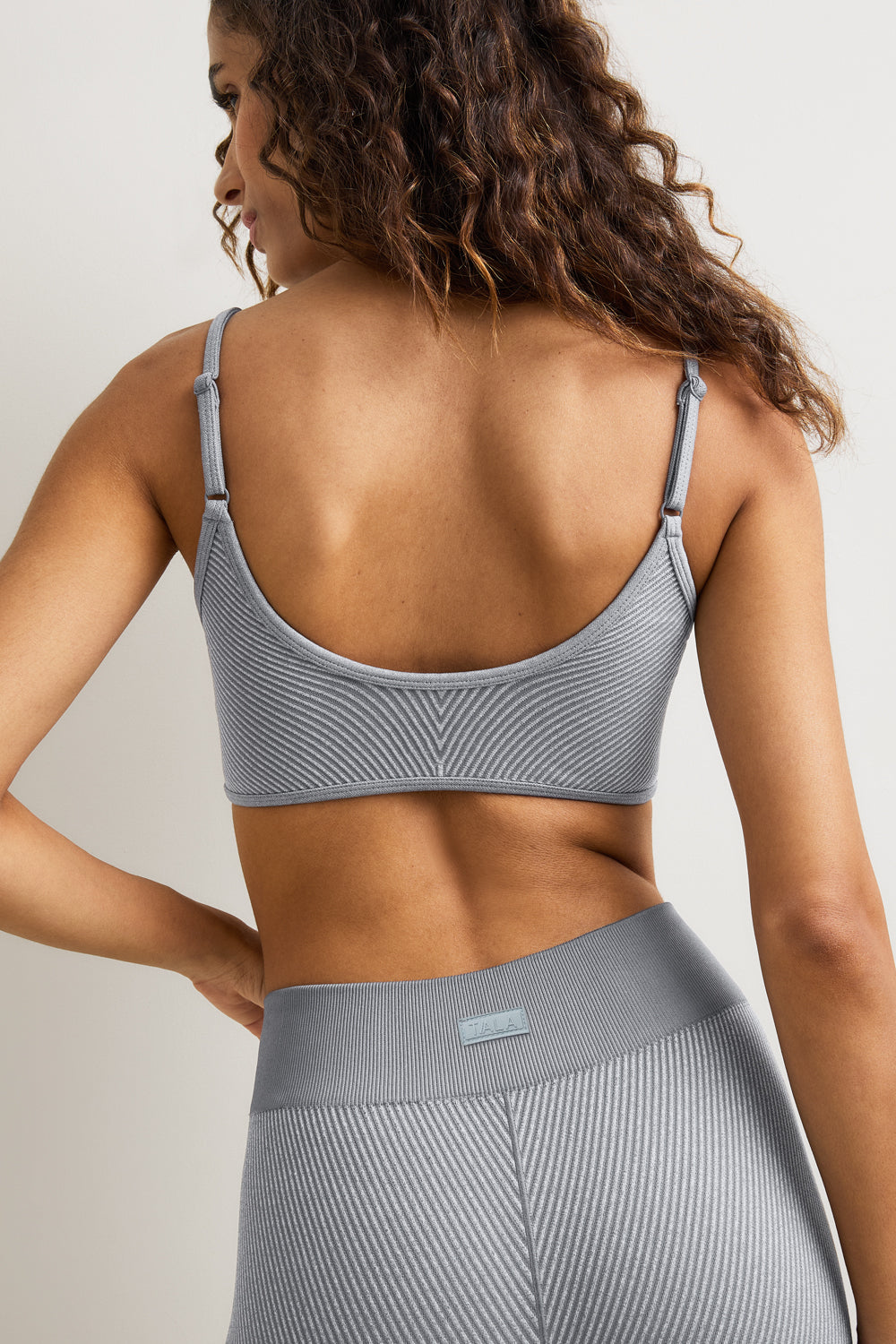 Seamless Rib Bra - Vintage Grey