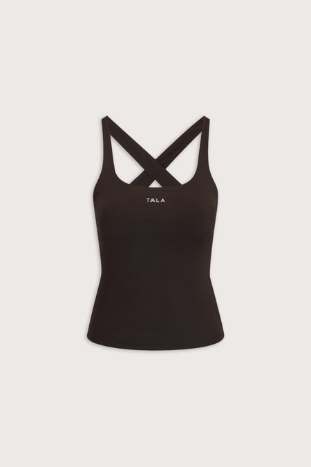 SkinLuxe Cross Back Vest - Americano