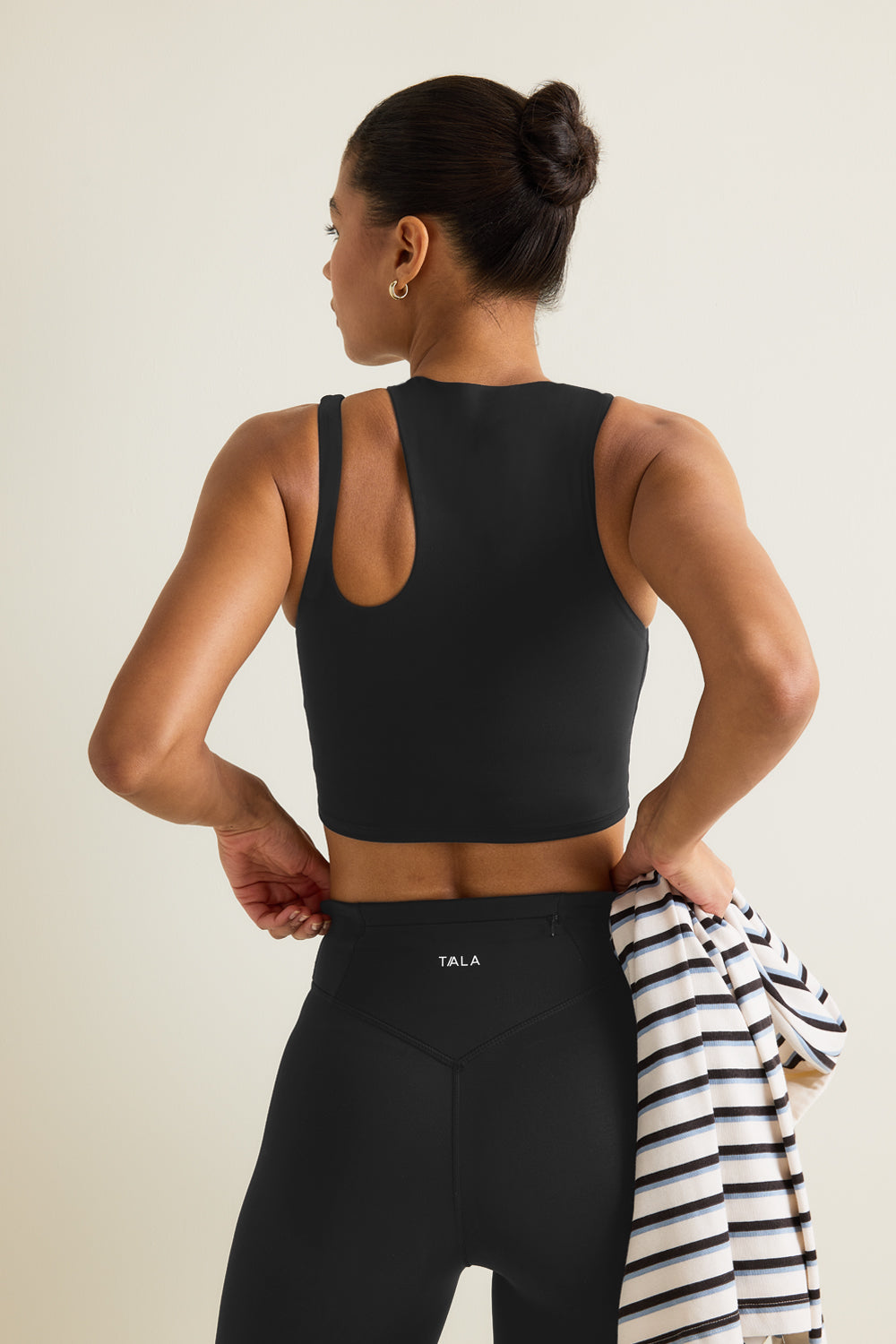 SkinLuxe Longline Sports Bra - Shadow Black