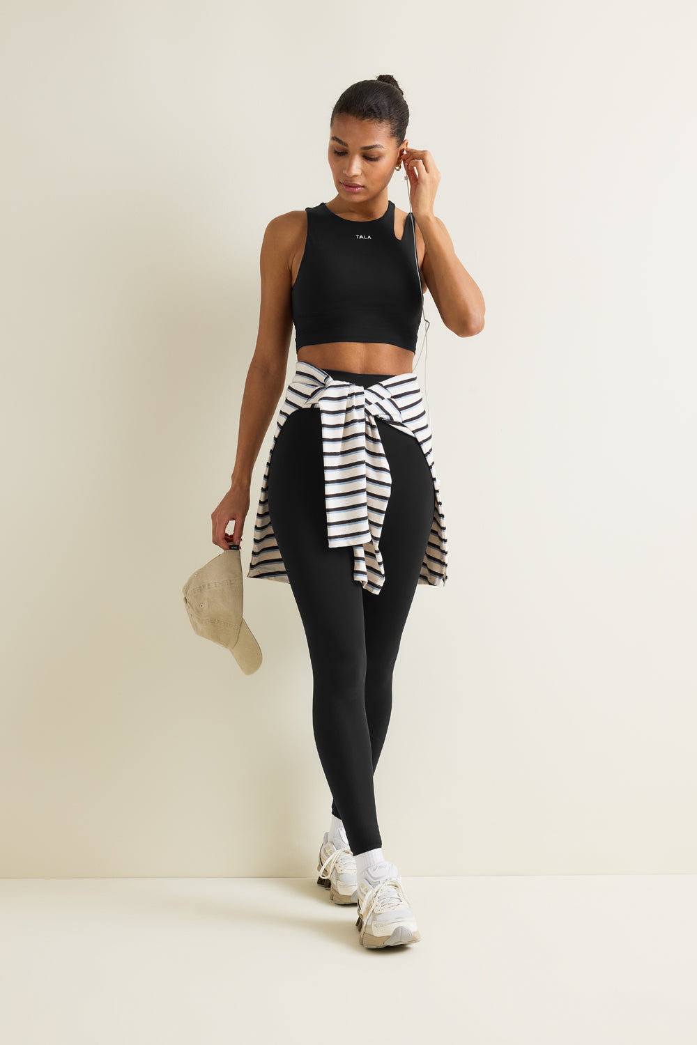 SkinLuxe Longline Sports Bra - Shadow Black