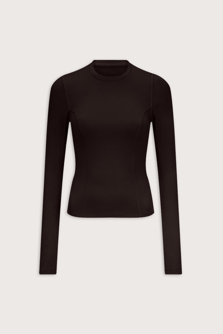 SkinLuxe Fleece Top - Americano