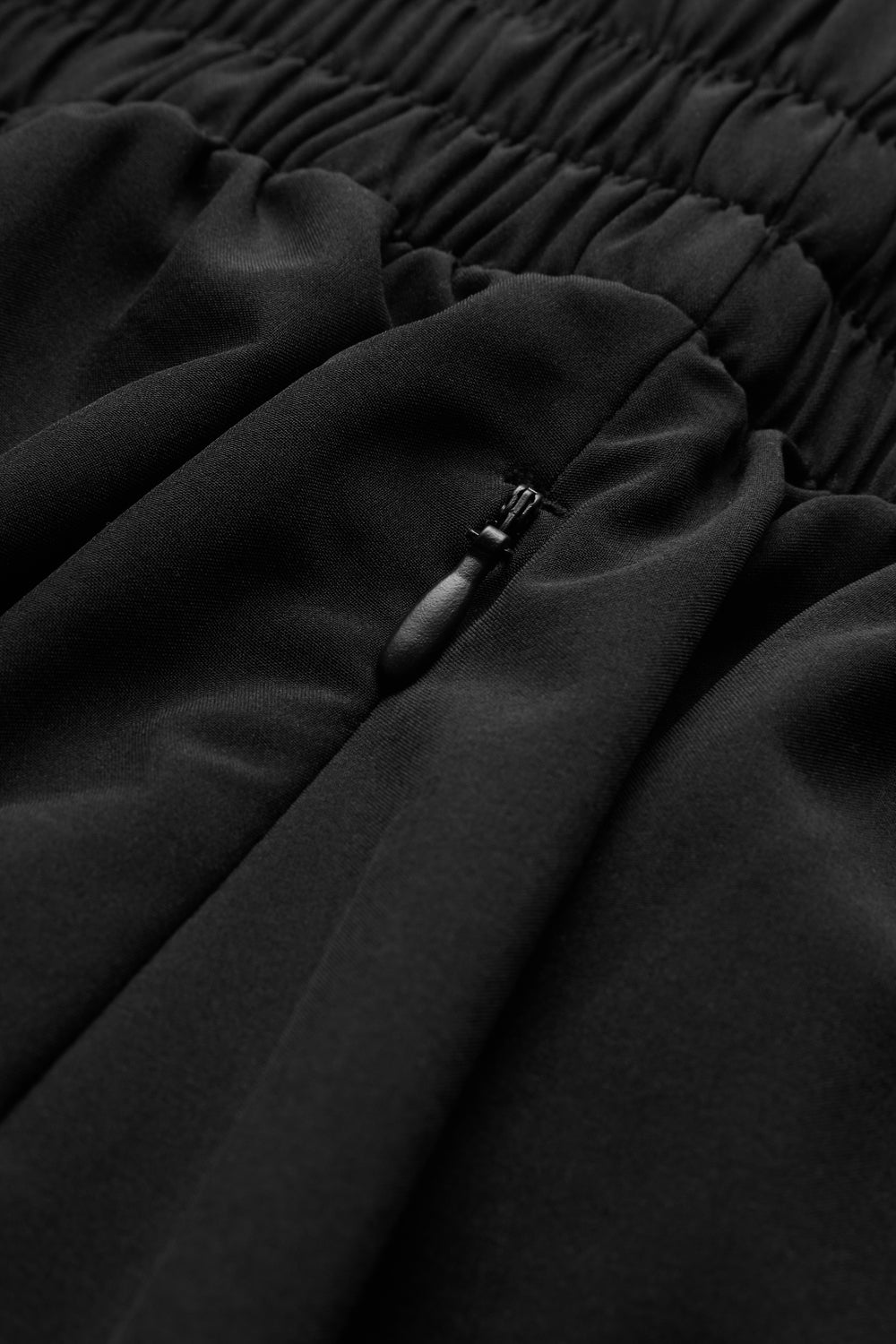 SkinLuxe Ruched Waist Floaty Short - Shadow Black