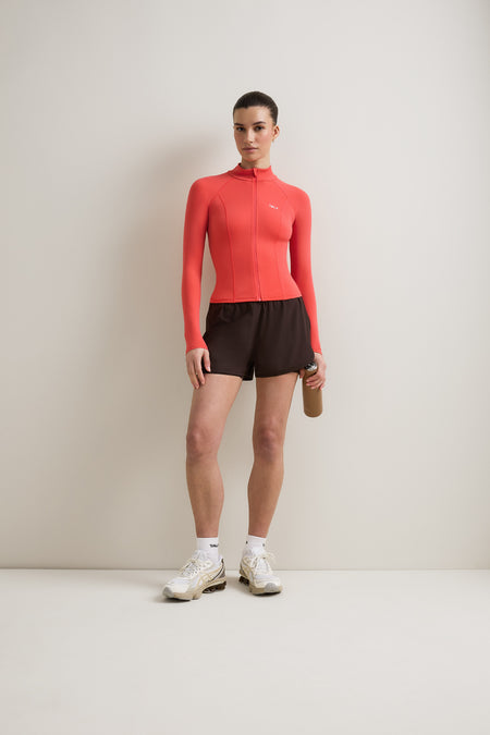 SkinLuxe Zip Through Jacket - Coral
