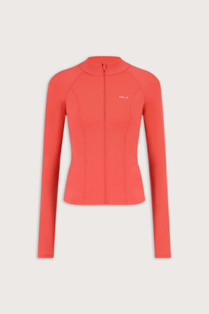 SkinLuxe Zip Through Jacket - Coral