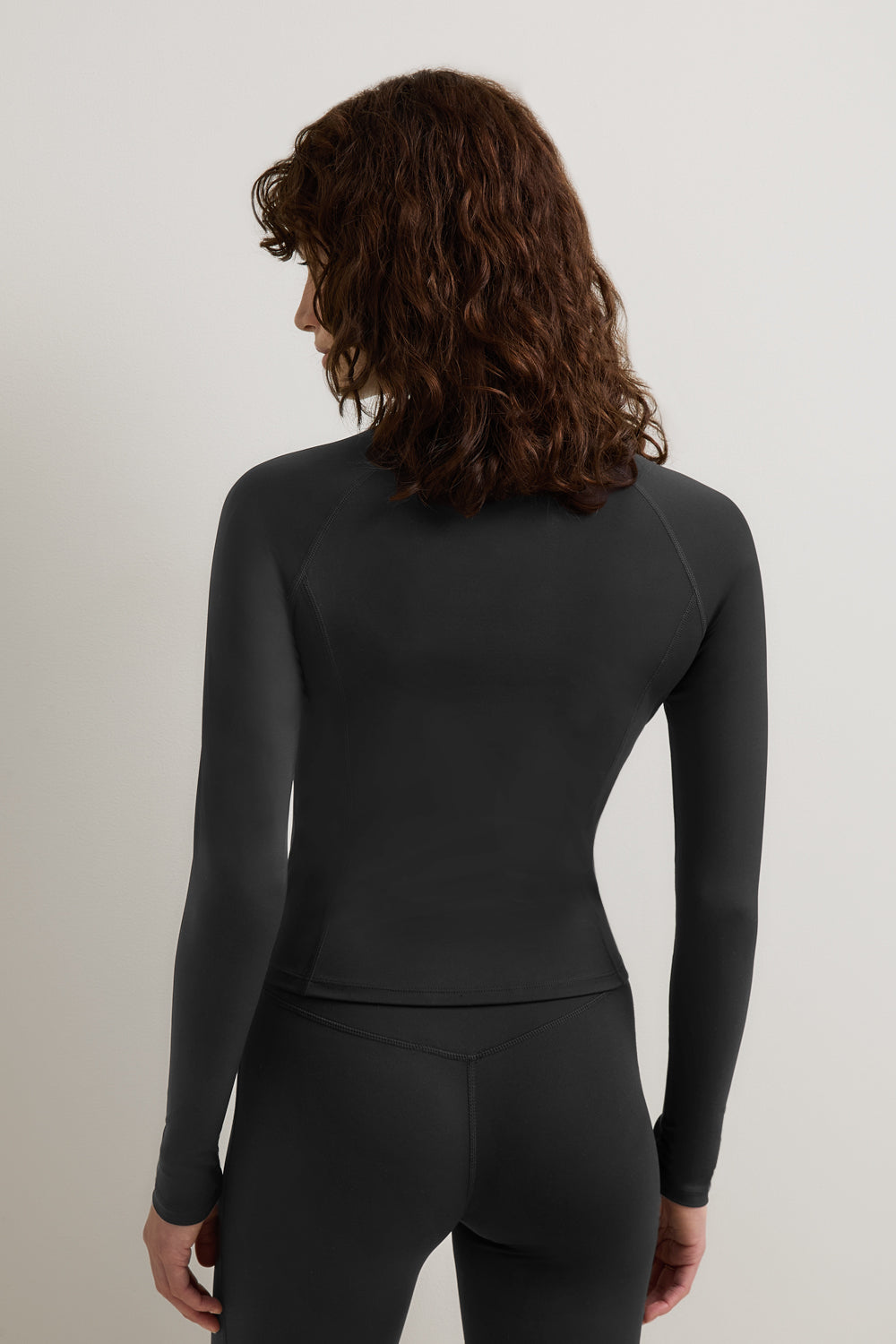 SkinLuxe Zip Through Jacket - Shadow Black