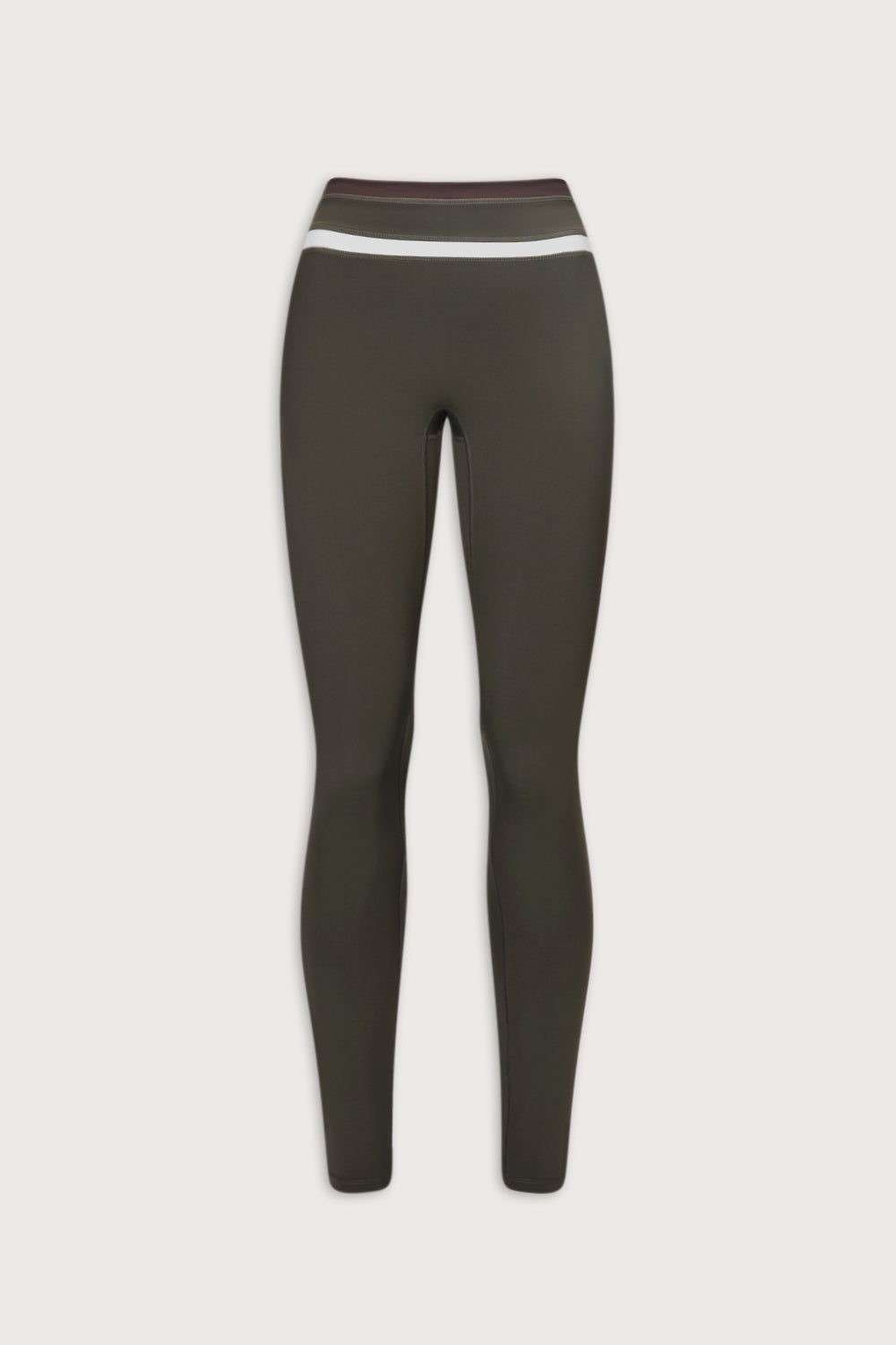 SkinLuxe Contrast High Waist Legging  - Dark Olive