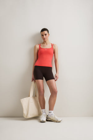 SkinLuxe Split Strap Vest - Coral