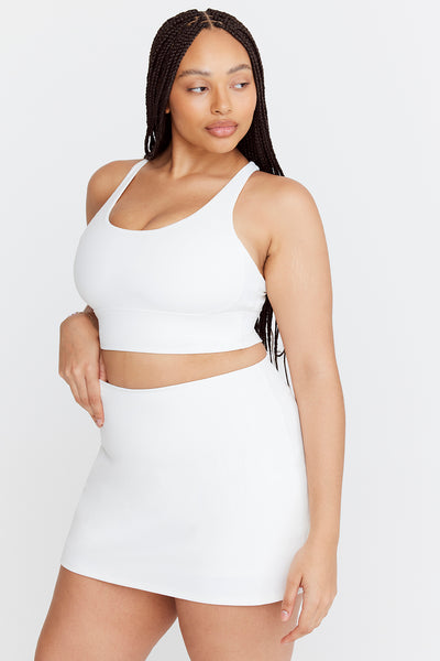 SKINLUXE TANK SPORTS BRA - COCONUT MILK