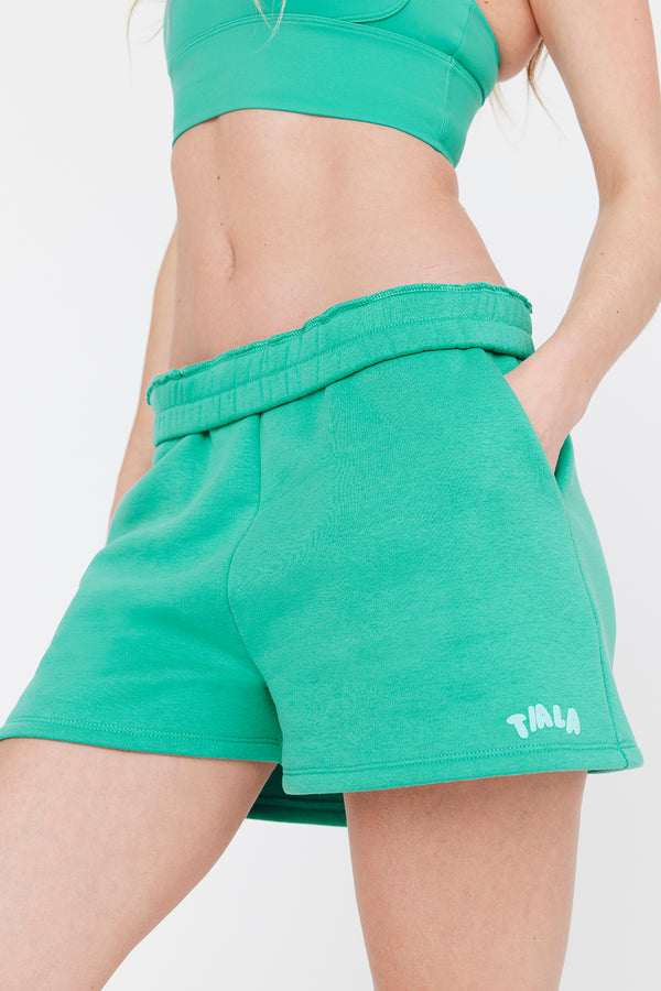 GOING PLACES OVERSIZED CLUB JERSEY SHORT - ALOE GREEN
