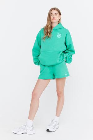 GOING PLACES OVERSIZED CLUB HOODIE - ALOE GREEN