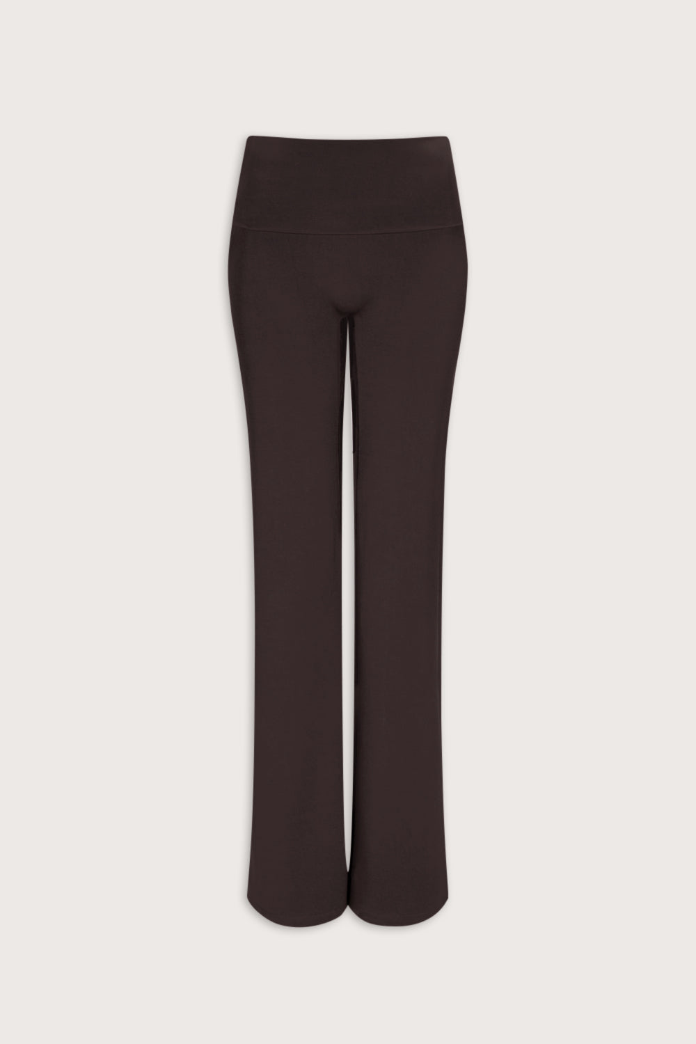 SoftSet Fold Waist Wide Leg Trouser - Americano