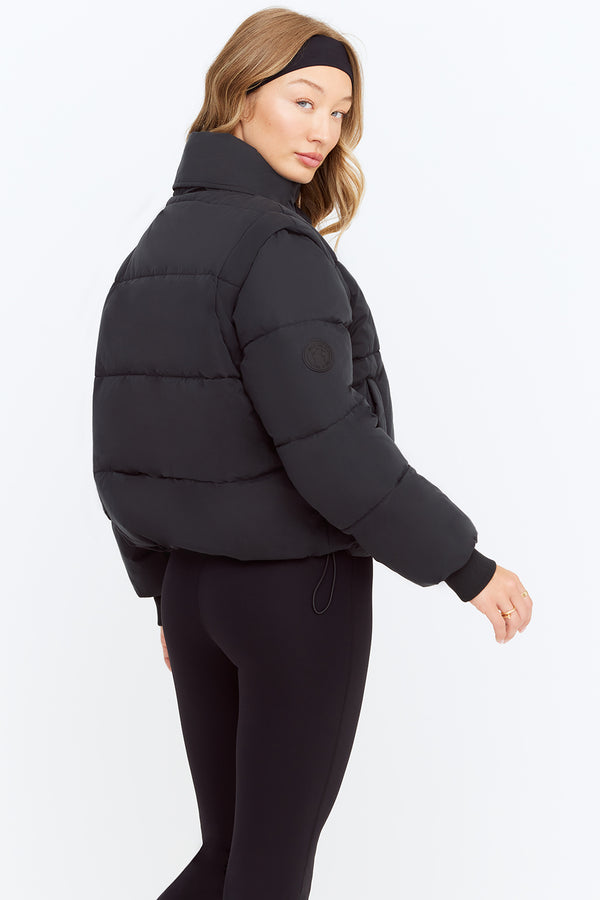 STORM MULTIWAY 3-IN-1 PUFFER JACKET - BLACK
