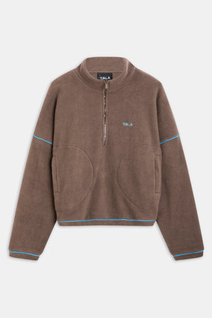 1/4 Zip Fleece Jacket - Cortado Brown