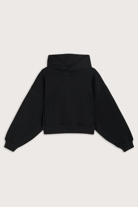 Cocoon Pull Over Hoodie - Black