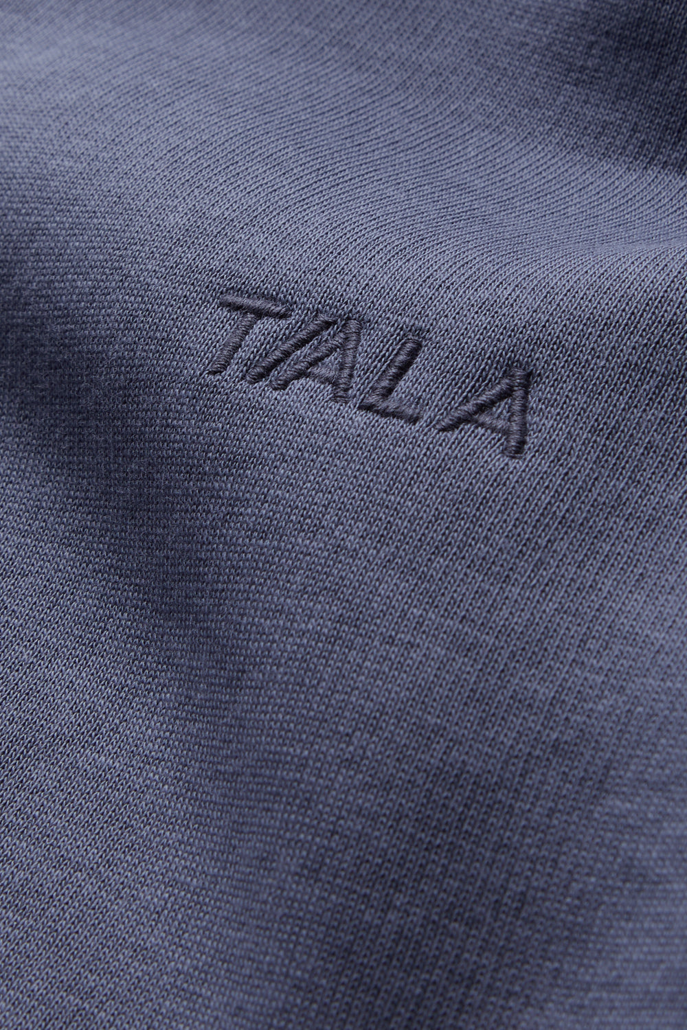 Cocoon Zip Through Hoodie - Pewter Blue