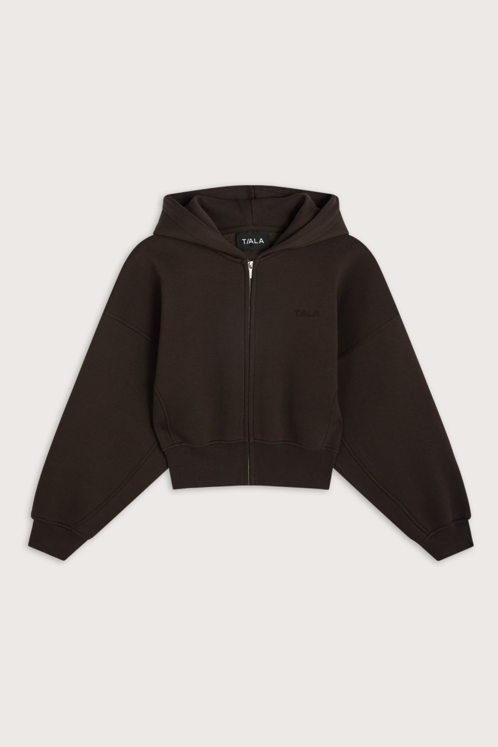Cocoon Zip Through Hoodie - Americano – TALA Cocoon Zip Through Hoodie - Americano – TALA