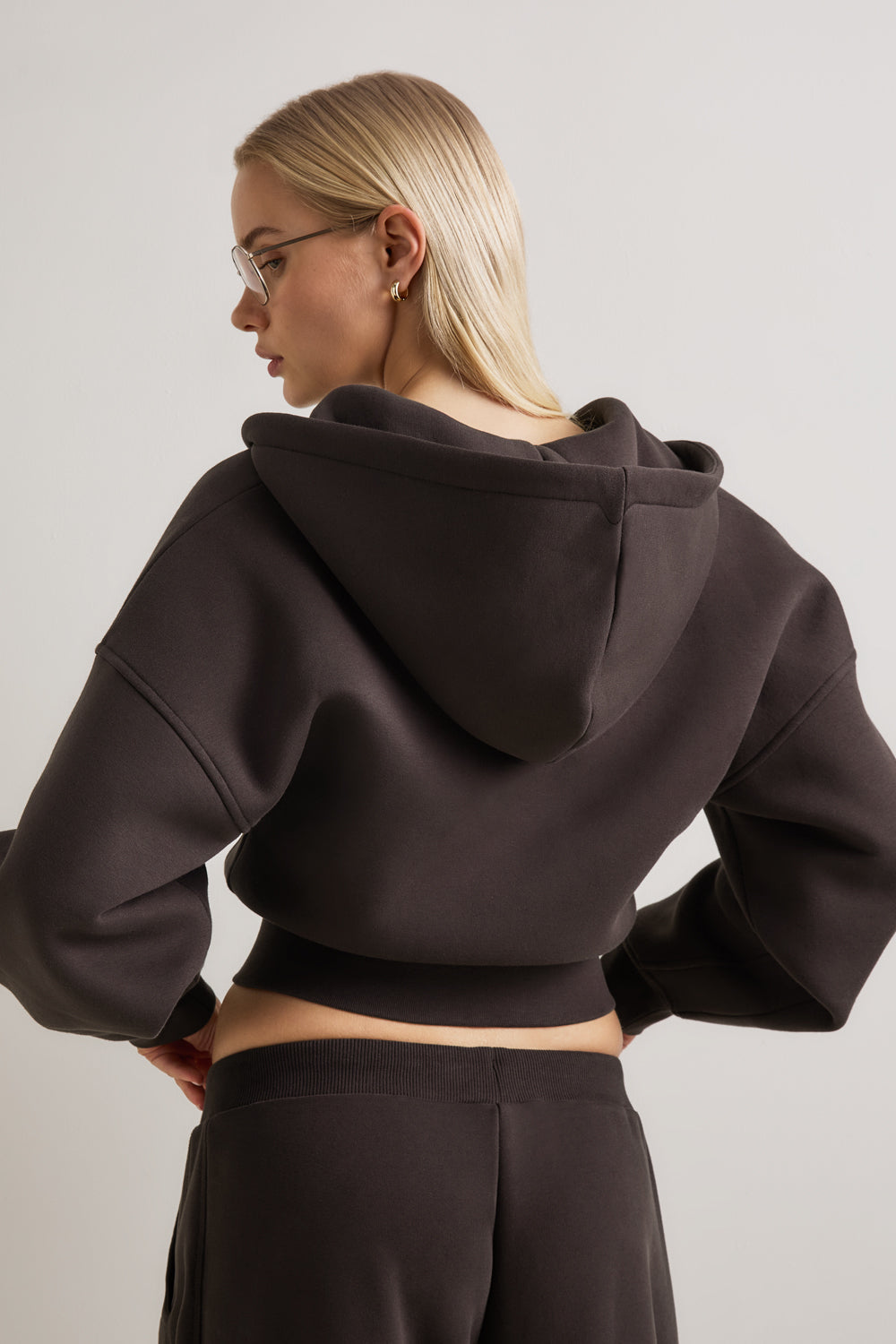Cocoon Zip Through Hoodie - Americano – TALA