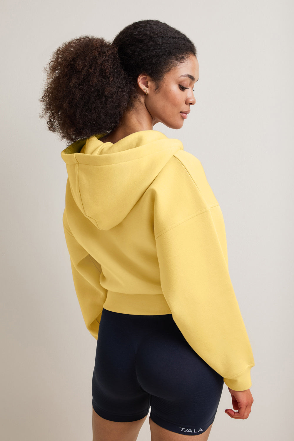Cocoon Zip Through Hoodie - Butter Yellow