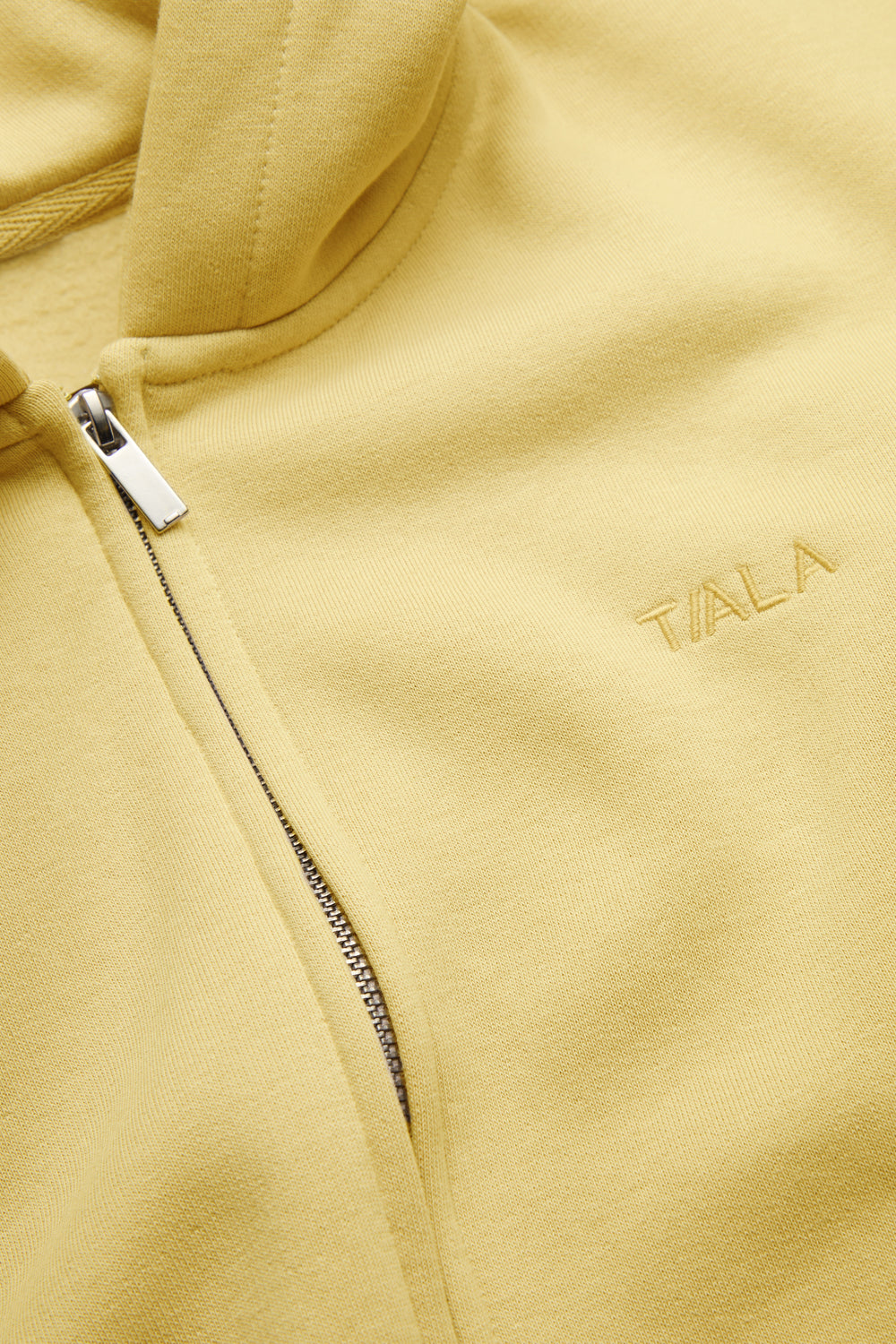 Cocoon Zip Through Hoodie - Butter Yellow